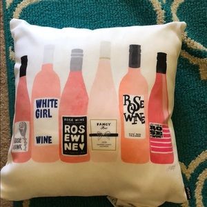 Rosé themed pillow